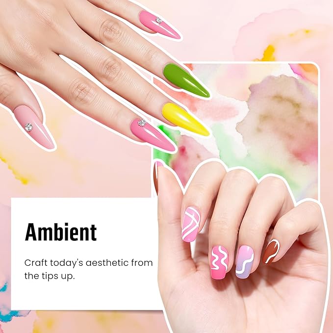 Phoenixy 71 Pcs Gel Nail Kit, 55 Colors Gel Nail Polish Kit with U V Light 5 Pcs Base and Top Coat Beginners Manicure Tools DIY Manicure Set Women's Valentine Gift Idea