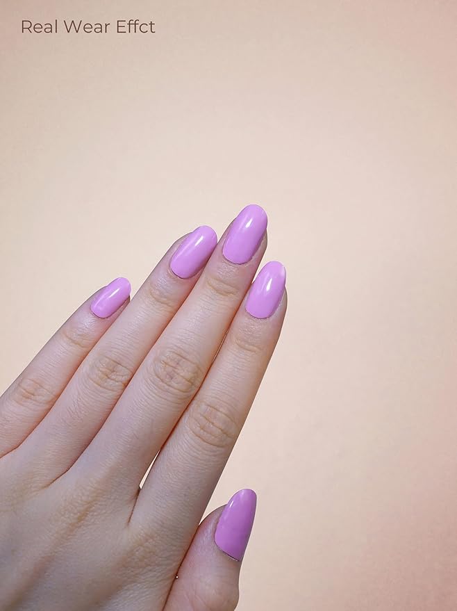 Pre Cured Gel Nail Strips - 44PCS Salon Quality Gel Nail Stickers - Long Lasting Polish Wraps for Women no UV Light Needed Easy Apply & Remove (Macaron Pink