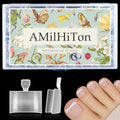 Toe Nail Tips, Square Half Cover for Wide Short Nail Beds, Matte Pre-shaped Press on Toenails for Women Extensions Home DIY Nail Salon 360PCS 12Sizes