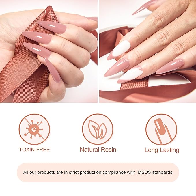 Venalisa Builder Nail Gel, 50ml Nude Pink Hard Gel for Nails Extension, Polygel Nail Art Manicure