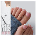 BTArtboxnails XCOATTIPS Toe Nail Tips - Lamp-Curable Sharp Square Pink Press On Toenails for Women, 150 Soak Off French Tip Toe Nail Extensions in 15 Sizes, Builder Gel & Top Coat Required