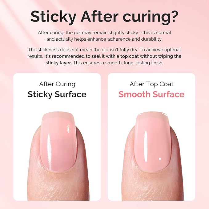 MelodySusie Hema Free Builder Gel Set for Nails Thickening, Clear and Pink, 3PCS 0.5 Fl Oz, Tpo Free, Soak Off UV Extension Gel, Nail Art Design Salon DIY Manicure at Home for Women