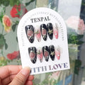 Y2k Press on Nails long Stiletto,Black Star Charms Glitter Swirl, Soft Gel Fake Nails With Tools,Handmade Acrylic 10pcs/Box Pink False Nails With Air Brush Designs(XS)