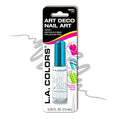 L.A. COLORS Art Deco Nail Art Polish, White CBNA501