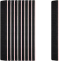 10 Pack 100/180 Grit Nail Files, Black Professional Reusable Emery Boards Manicure Tool for Acrylic Nails, Nail Buffering Files, Rectangle Shape