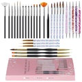 Professional Nail Art Brush Dotting Tools Kit (N31 Black)
