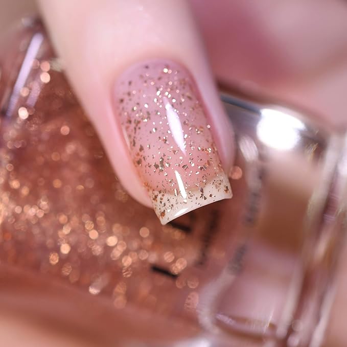 ILNP Compass - Metallic Copper Flakie Topper Nail Polish