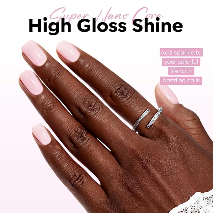 modelones Pink Gel Polish Jelly Sheer Milky Pink Gel Nail Polish Nude Polish Translucent Soak off LED Nail Gel DIY Manicure Soap Nails Clean Nail Polish 15 ML