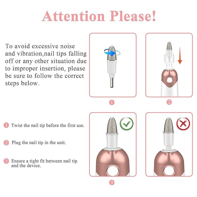 Sapphire Cone, Nail Drill Bit for POLAMD Professional Manicure Pedicure Set for Thinning Thick Fingernails, Toenails, and Removing Calluses, Dead Skin(Device not Included)