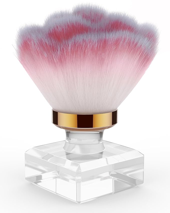 Rolybag Nail Dust Brush Dust Powder Remover Brush Nail Art Dust Cleaner Brush Fluffy Brush for Nail Dust, Makeup Brushes, Dust Brush for Nail Art Tools