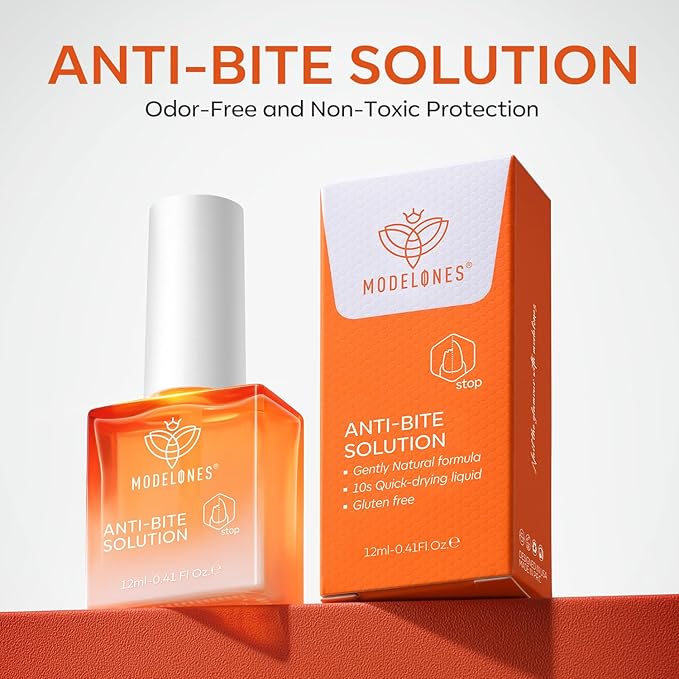 modelones Nail Biting Treatment for Kids Upgraded Thumb Sucking Deterrent Quick Dry Nail Biting Prevention Bitter No Bite Nail Polish Stop Biting Nails Repair for Damaged Nails 0.34 fl oz