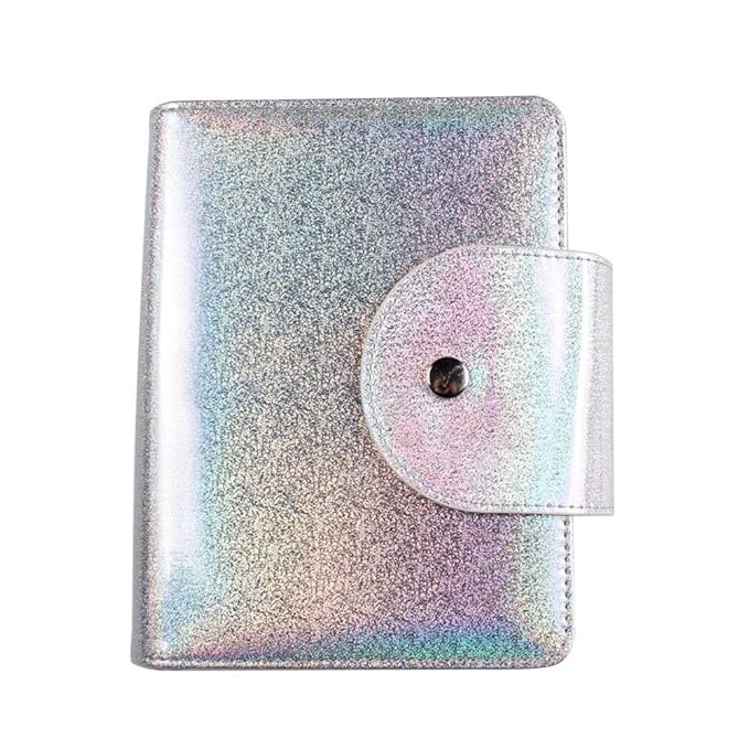 Yigo 20 Slots Image Stamper Plate Collection Laser Color Nail Art Stamp Plate Stamping Plates Cases Stamp Nail Template Organzier for 9.5X14.5CM Size Nail Art Plates (C-Silver)