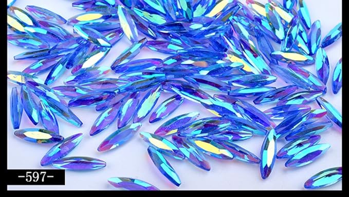 Nail Art Symphony Rhinestones 3D DIY Horse Eye Glitter Stones Pedicures Decoration 80Pcs
