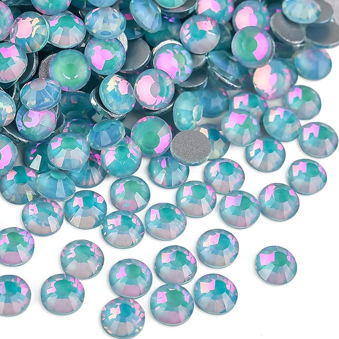 Blinginbox Rhinestones for Crafting,Flatback Rhinestones Glass Gems Stones Round Gemstones Non-Hotfix Crystal for Crafts Nail Decoration,Tiffani Crystal(4.6-4.8mm) SS20/1440pcs
