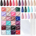 LoveOurHome 576pc Coffin Press on Nails Long Colored Fake Nails Tips Full Cover Medium Ballerina Press on Nail Acrylic Artificial False Fingernails Manicure Decor