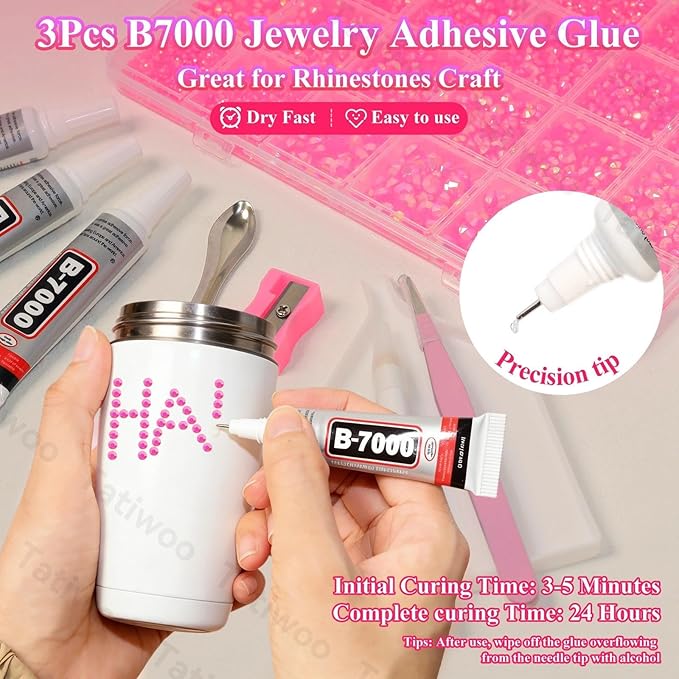 20000Pcs Hot Pink Flatback Jelly Resin Rhinestones for Bedazzling, Mix Sizes Crystal Rhinestones Gems, Hot Pink Gems Bedazzling for Crafting, Flatback Rhinestone for DIY Face Makeup Crafts Tumblers