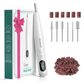 Cordless Nail Drill Kit - 9 Speed Wireless Electric Nail File with LED Display, Portable Nail Drill Machine for Acrylic Gel Nails, Rechargeable 20000RPM Hand Feet Grind Trim Tool for Women Men Baby