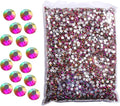 Hisenlee 14400PCS Rhinestone SS3-SS20 Crystal Gems 9 Sizes Wholesale Nail Art Rhinestone Flatback Round Glass Diamond for Crafts (SS4, Rainbow Rose Gold)