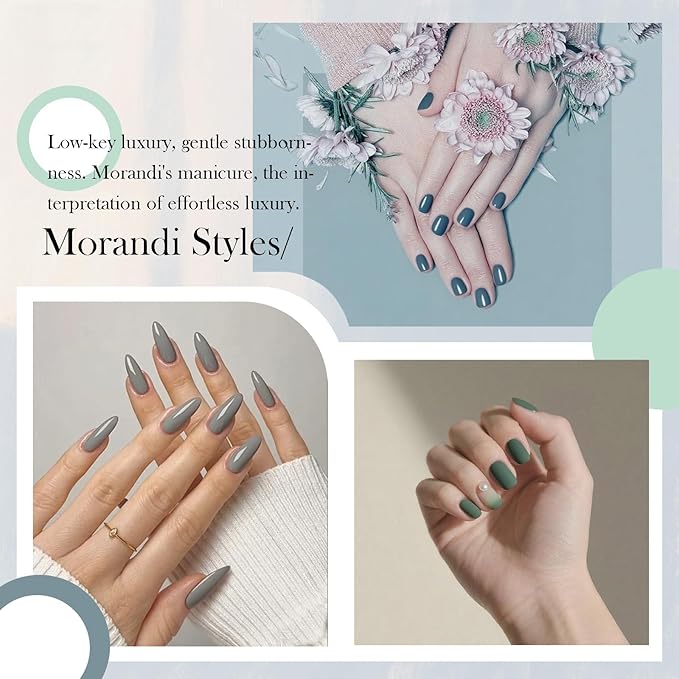 CAMILA ¿ 6pcs 15ml Gel Polish Set Light Gray Color Hema Free Tpo Free Gel Nail Polish Kit Soak Off Gel Polish Manicure Salon For Women (Light Gray A)