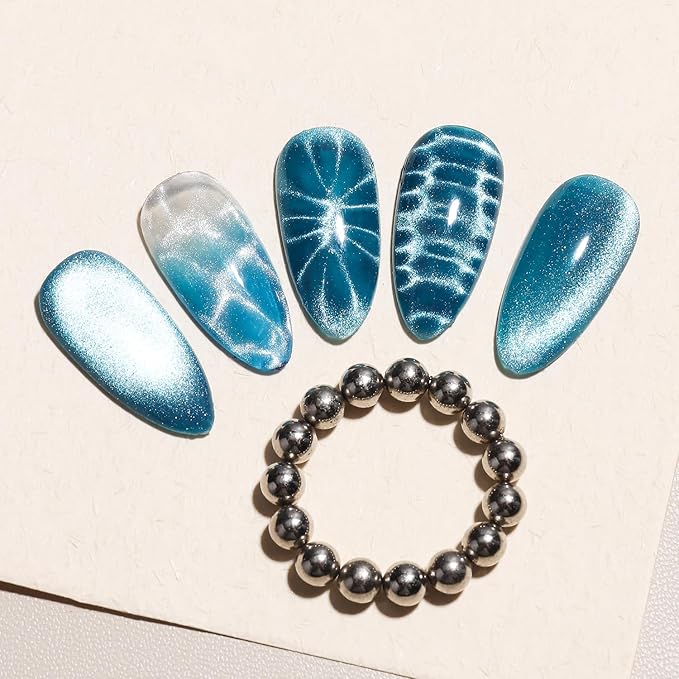 4mm Ball Magnets for Nails, Small Magnetic Beads for Nails for Cat Eye Gel Polish, Create Sea Wave & Halo Nail Effects, DIY Manicure Accessories Nail Art Tool for Salon & Home Use