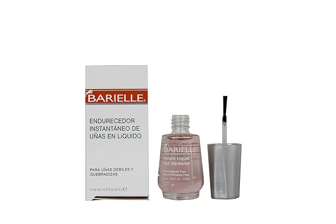 Barielle Instant Liquid Nail Hardener .5 oz. Hardens Nails & Strengthens Nails, Nail Hardening Base Coat