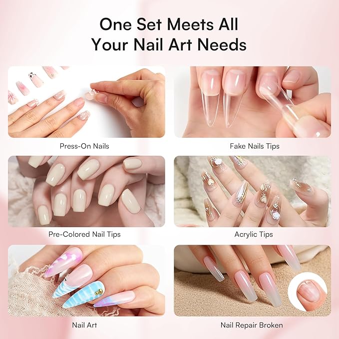Makartt Nail Glue with Remover Kit: Super Strong,Quick Dry Nails Adhesive for Press-Ons 7ML, with Press on Nail Glue Remover, 30ML Fast Removal Debonder with 2 Droppers DIY Manicure at Home Salon