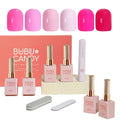 Pink Gel Nail Polish Set 6 Colors,Hot Pink Tones Neon Pink White Gel Polish Magenta Light Soft to Dark 2026 All Seasons LED Nail Art for Nail Lovers Gift Salon DIY Starter Kit