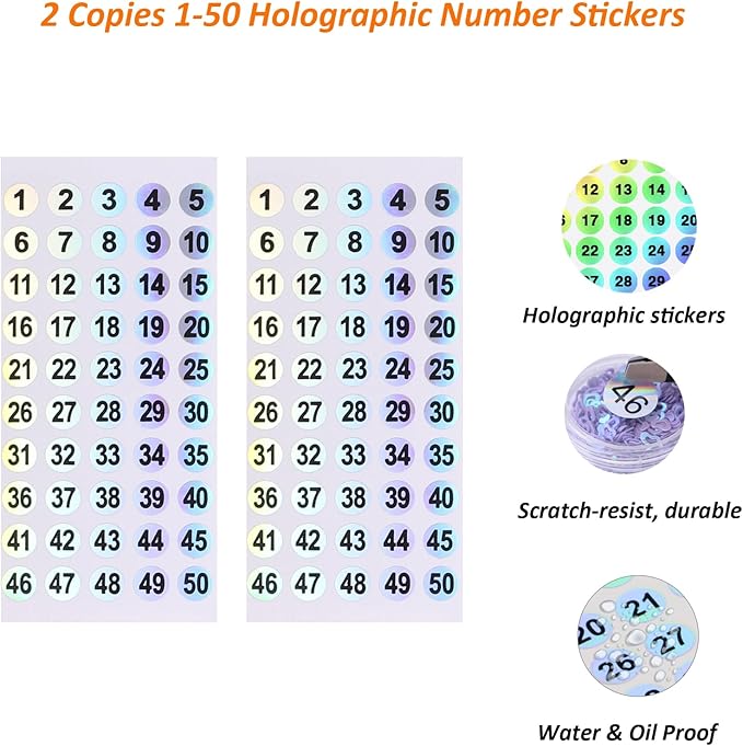Fan-Shaped Nail Swatch Sticks with Number Stickers, Nail Practice Sticks, Color Display Wheel, Sample Tips (Transparent-50pcs)