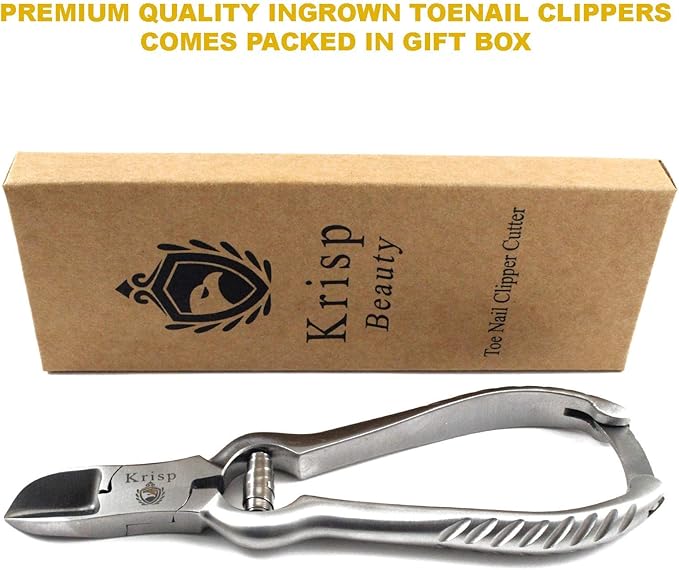 Professional Toenail Clippers for Thick Toe Nails - Heavy Duty Medical Grade Podiatry Stainless Steel Nail Clippers Cutter Trimmer Toenail Scissors for Men Seniors Podiatrist Tools (Silver, 6.25 Inch)