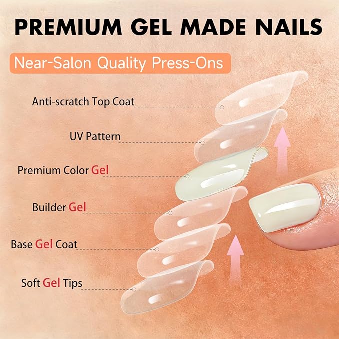 Chrome Milky White Press on Nails Short Square, Glazed Short Fake Nails with Sparkle Mirror Design, Shiny Glitter Glue on Nails with Glue, Cute Gel Nail Press ons for Fingernail 30 Pcs