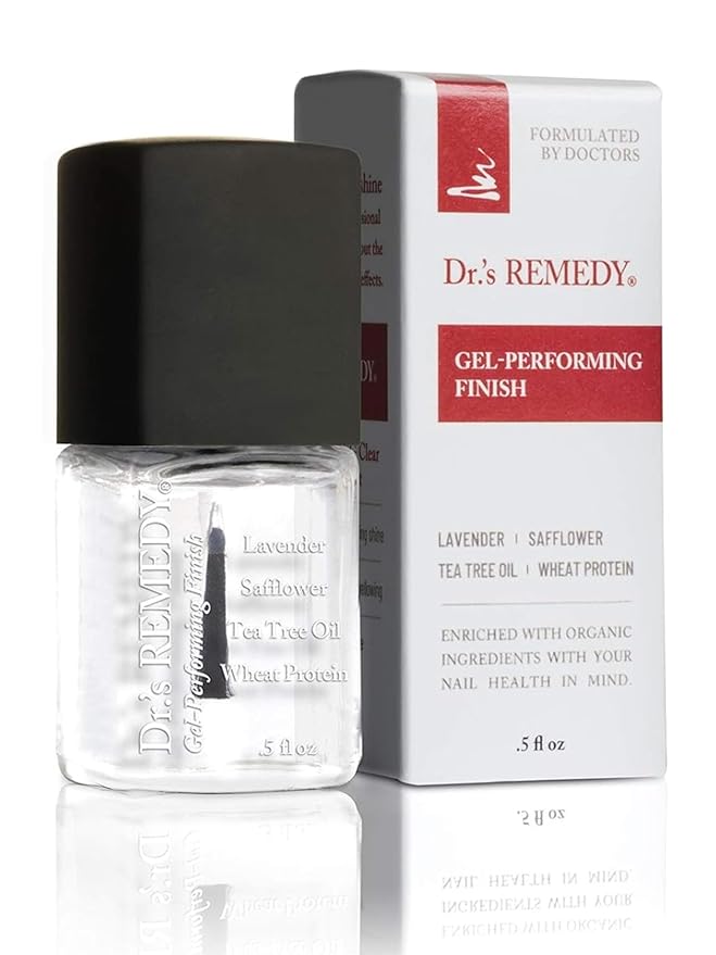 Dr.'s Remedy Nail Polish Treatment, Organic All Natural Non Toxic Nail Care and Strengthener - Calming Clear