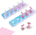 ANGNYA 2 Set Nail Stand, Aurora Nail Holder for Painting Nail Stand for Press on with Reusable Sticky Putty Nail Display Stand Nail Hand Practice Magnetic Nail Art Tools for Homes and Salons