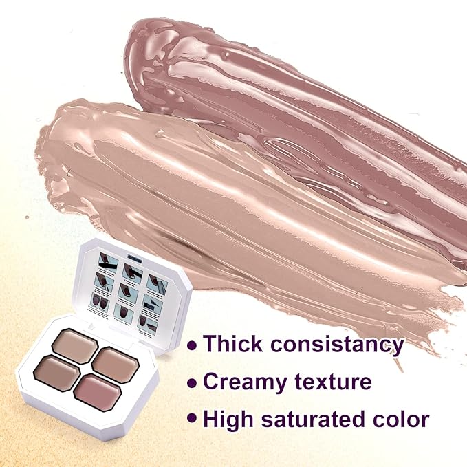 Gradient Painting Gel Set, 9 Colors Ombre Gel Nail Polish with 6 Aurora Multi-Purpose Brushes for Ombre Nails Aura Nails French Manicure Soak Off UV U Milkshake