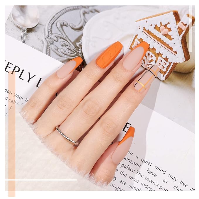 GAOY 23 Pcs Gel Nail Polish Set, Fall Brown Red Green Glitter Colors, UV Light Cure Gel Nail Kit with Glossy & Matte Top Coat and Base Coat for Salon and DIY Manicure at Home