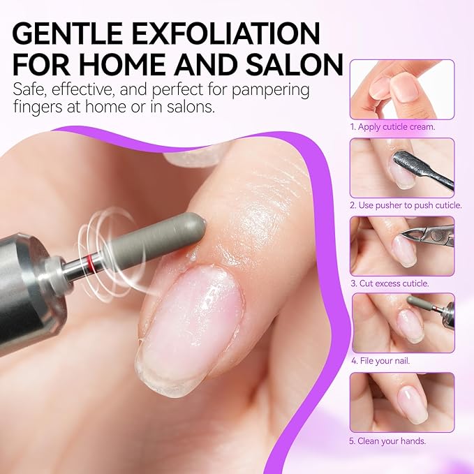 Gelike EC Cuticle Remover Cream Softener - Vanilla Scented Nail Care for Beginners - Easy-to-Use Cuticle Eraser - Gently Softens Rough Skin Around Nails