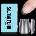 TOMICCA Extra Short Coffin Nail Tips, 360Pcs Extra Short Gel Tips Full Matte Soft Nails Tips, Fake Acrylic Coffin Nail Tips for Dip Powder Gel Polish 15 Sizes