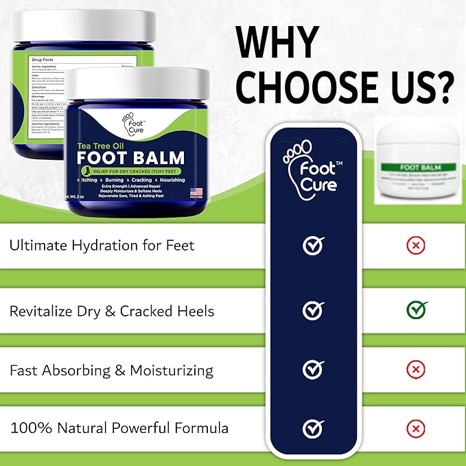 Antifungal Cream - For Itchy Feet and Skin Fungus Relief - Extra Strength Treatment for Athlete’s Foot, Ringworm, and Jock Itch. Moisturizer for Dry Cracked Feet infused with Tea Tree Oil Made in USA