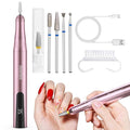 Beetles Electric Nail Drill Cordless, 35 Adjustable Speeds Portable Nail Drill Rose Gold Long Battery Life Polishing Set Professional Nails Machine Kit Manicure Pedicure Tools for Home Salon Use