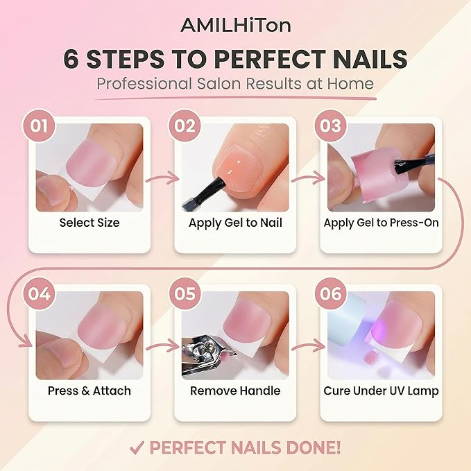 French Tip Toe Nail Press Ons, 150PCS Square Soft Gel Full Cover Toe Tips, 5 Colors (Pink/Orange/Green/White/Purple), 15 Sizes for Wide Nail Beds, Pre-Shaped for DIY French Pedicure & Salon
