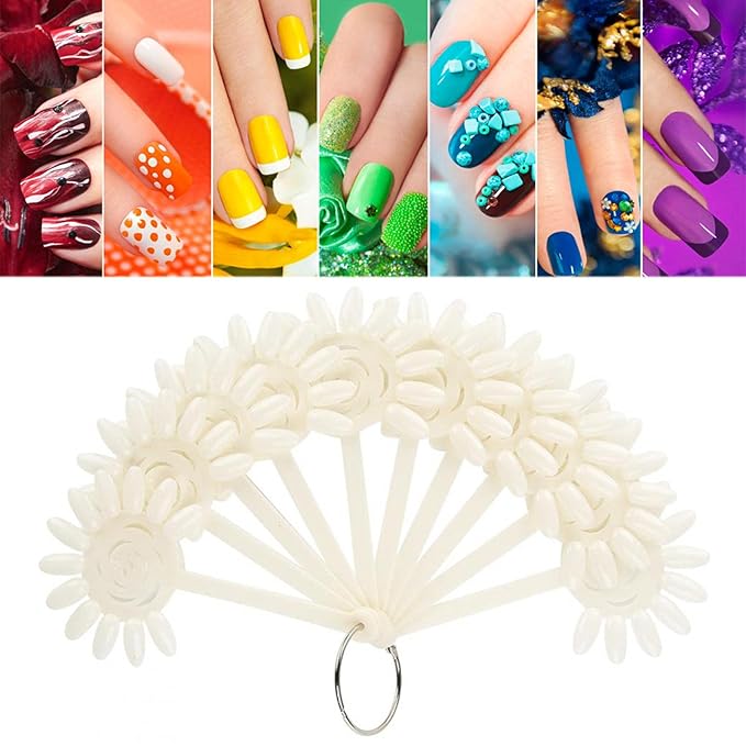 Nail Tip Stick Nail Display Stick Nail Color Card Nail Practice Tool Tips Sticks Transparent Practice Tool for Nails Polish Display Stick