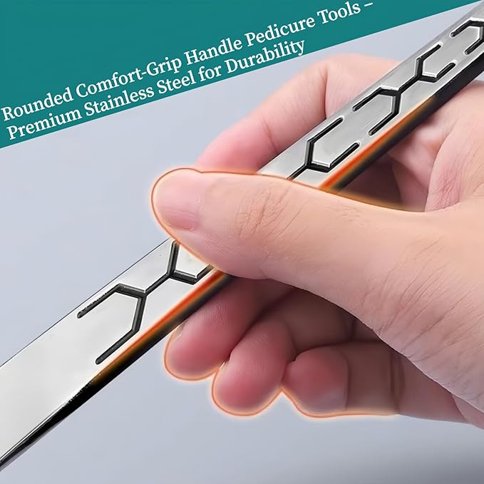 4 PCS Stainless Steel ingrown toenail Pedicure Knife Set,Professional Pedicure Knife Set,Dead Skin Corn Foot Callus Remover Kit