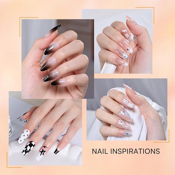 Makartt 5-in-1 Nail Art Gel: ColorPot 3 Colors Gel Nail Polish No Wipe with Nail Stamp for Stamping, Ombre Patting, Painting, Sculpting & French Tips with Silicone Head for Diy Nails at Home Salon