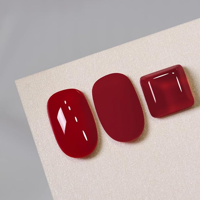 MAYCHAO 15ML Scarlet Red Gel Nail Polish, Red Gel Polish Soak Off UV LED Curing for Nail Art Starter Manicure Salon DIY at Home, 0.5 OZ
