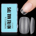 TOMICCA Short Oval Gel Tips, Oval Gel Nail Tips, No File Full Cover Press On Nails, Double Sided Matte Nail Tips, 360Pcs 15 Sizes Professional Nail Salon Manicure at Home for Girls and Women