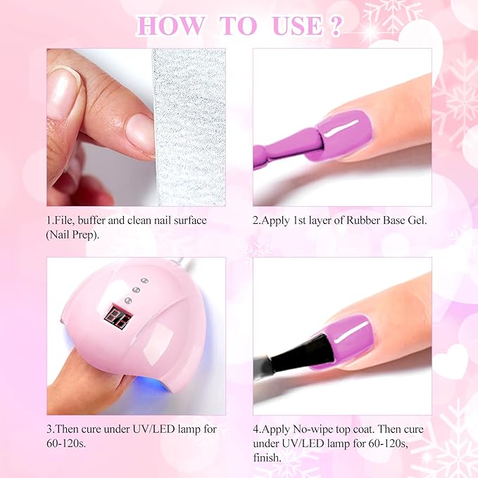 MEET ACROSS 18Pcs Nude Pink Builder Gel Base Coat for Nails, Purple Brown Rubber Base Gel Polish 2 IN 1 Rubber Base Gel for Nails Nail Design Gifts