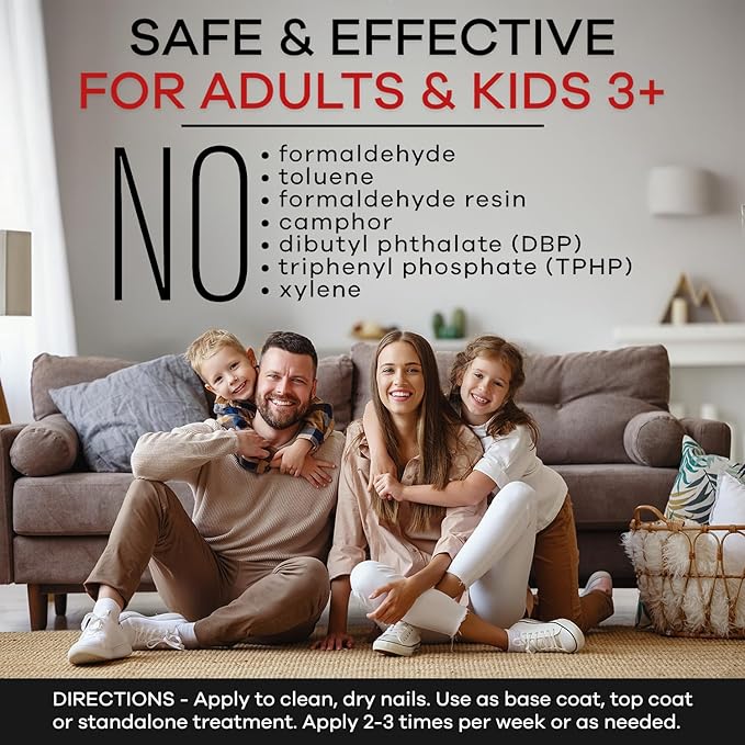 Ellie Chase Stop Nail Biting Deterrent Treatment Polish Extra Bitter Taste 0.5 Oz | Stop Putting Fingers In Your Mouth | Safe For Adults & Kids | Helps Nail Growth Made in USA | DBP Free, TPHP Free