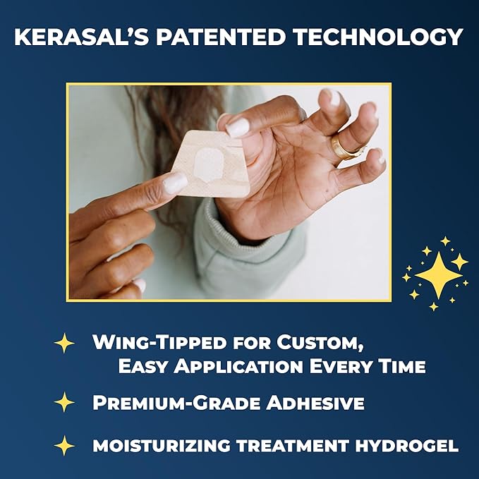 Kerasal Nighttime Renewal Fungal Nail Patches - 14 Patch 3 Pack - Overnight Nail Repair for Nail Fungus Damage, 8-Hour Nail Treatment Restores Healthy Appearance