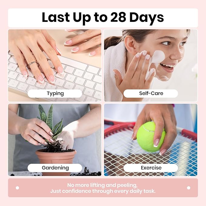 Beetles Fast Dry Nail Glue & Builder Top Coat Set, Strong Hold Nail Glue for Press-On Nails, High Shine Builder Top Coat for French Tips
