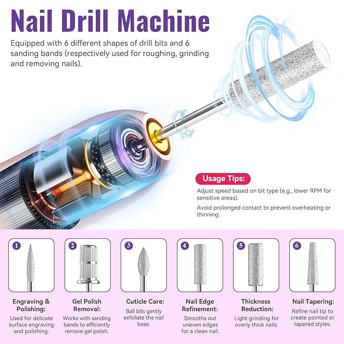 PHOENIXY 63 Pcs Gel Nail Polish Kit with U V Light and Drill, 45 Colors Gel Nail Polish with 5 Pcs Base Top Coat Manicure Starter Nail Polish Set Valentine Gifts for Women