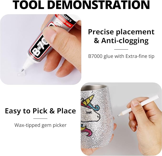 10000Pcs White Flatback Pearls with Glue Kit for Bedazzling Crafts Crafting Shoes Nail Art Decoration, Mixed Sizes 2mm 3mm 4mm 5mm 6mm 8mm 10mm White Half Round Flat Back Pearls Beads Set